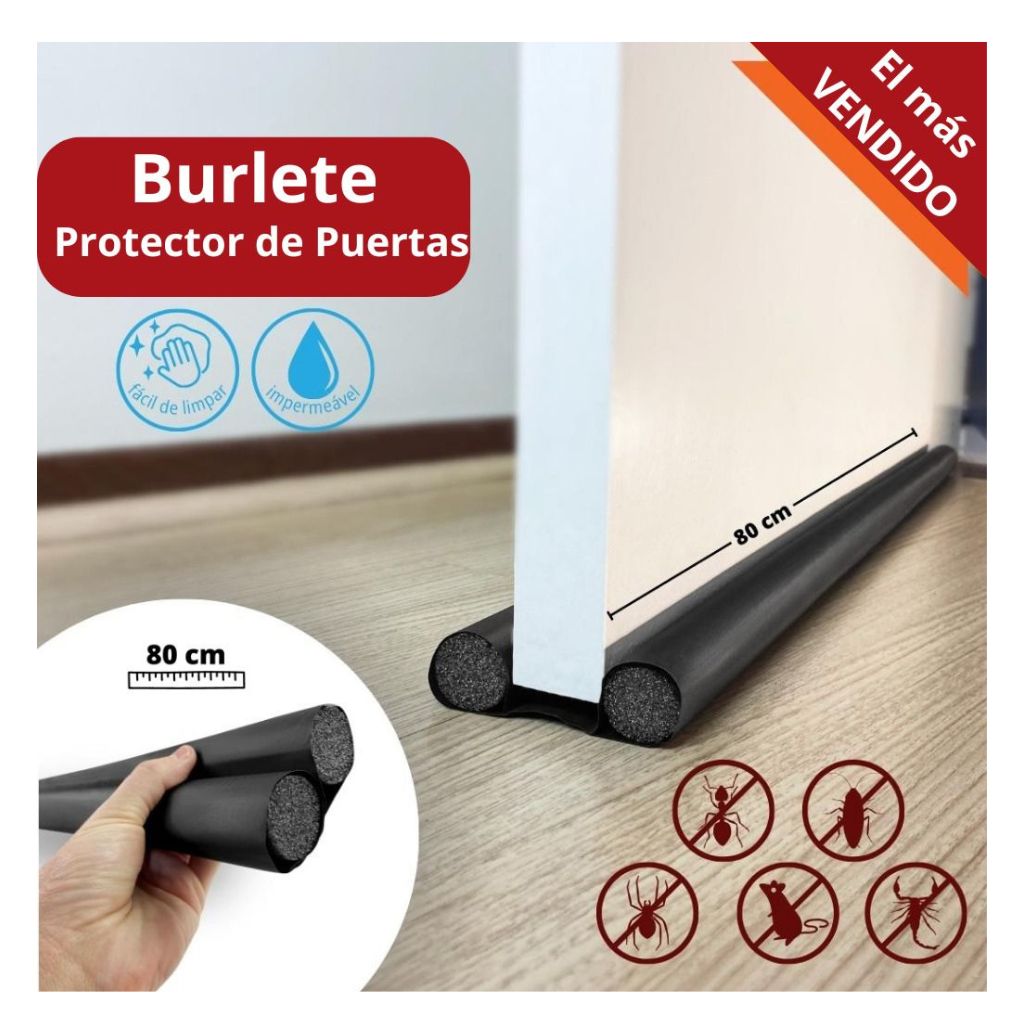 PROMO 2x1! Burletes para Puertas – Bloquea Frío, Polvo e Insectos