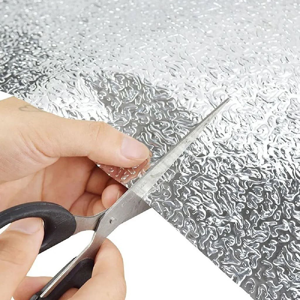 Papel Aluminio Adhesivo Multisuperficie – 5metros x 60cm | Resistente al Agua y al Calor