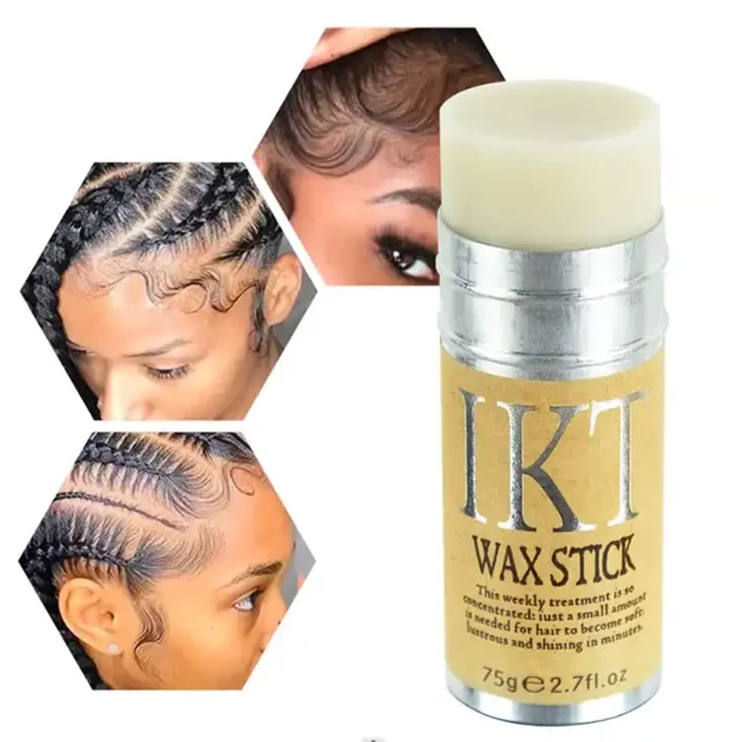 Barra de Cera Fijadora IKT – Controla el Frizz y Define tu Estilo