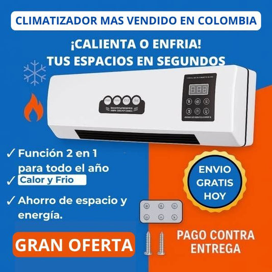 Climatizador Portátil 2 en 1 Premium – Aire Frío y Calor en un Solo Equipo