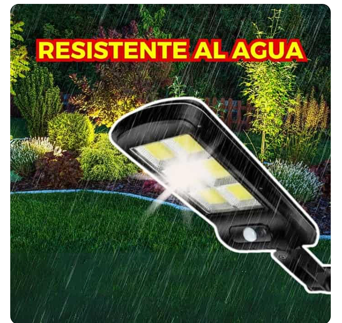 Lámpara Solar con Sensor™, Control Remoto y Resistencia al Agua – IP67