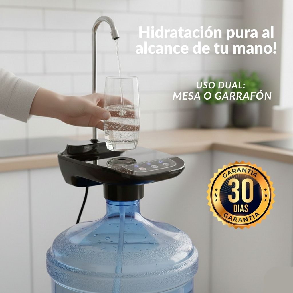 Dispensador de Agua Recargable con Base Minimalista – Uso Dual