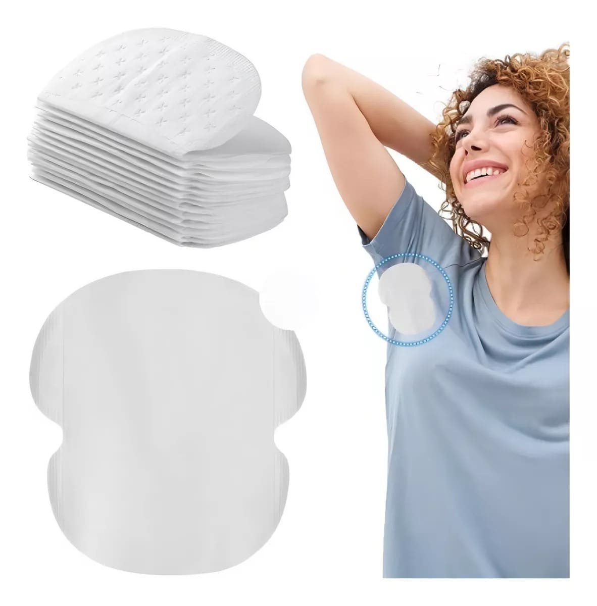 🛡️ Protetor para Axilas – Antissuor e Antimanchas | 10 unid