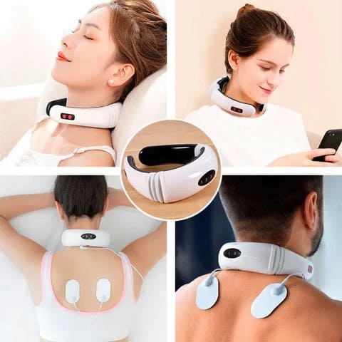 Masajeador Inteligente de Cuello con Calor y Electrodos 💆
