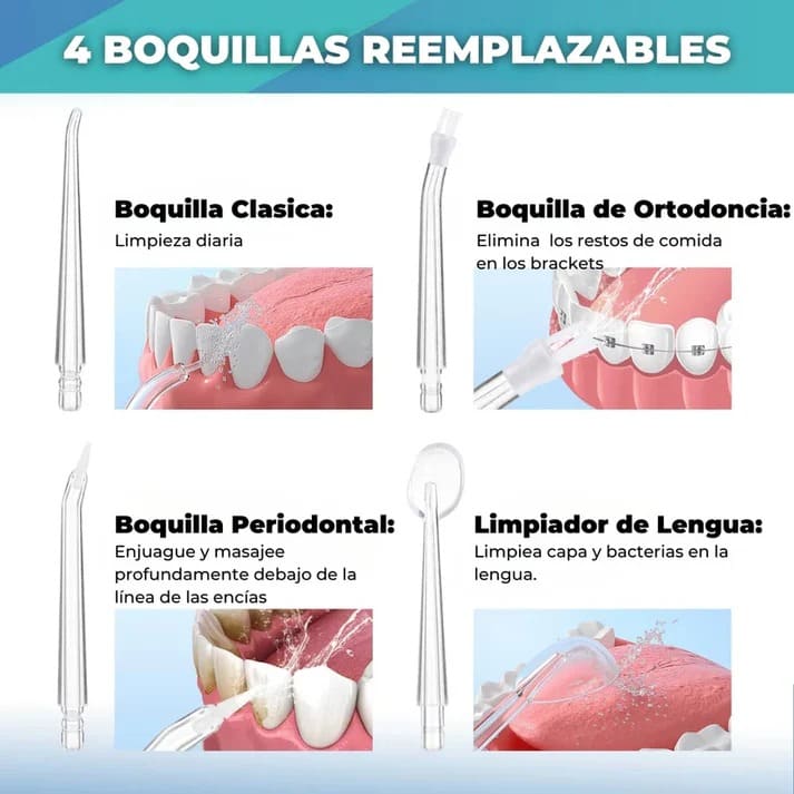 Nuevo Irrigador Bucal 🦷 Adiós al Mal Aliento y Boca Limpia de Verdad 💧