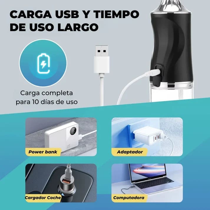 Nuevo Irrigador Bucal 🦷 Adiós al Mal Aliento y Boca Limpia de Verdad 💧