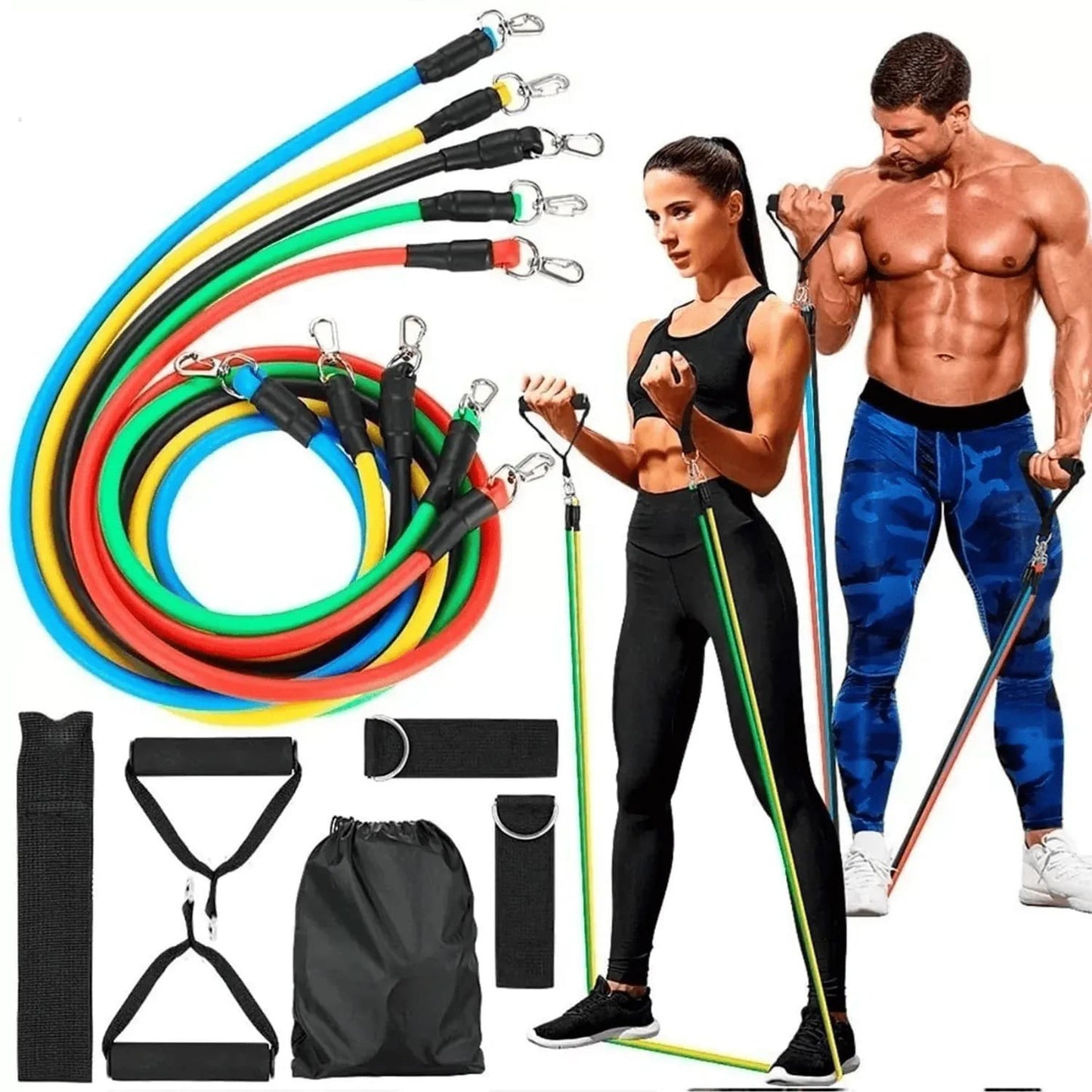 Kit de Entrenamiento Funcional 11 Piezas – Gimnasio Completo en Casa (50kg)