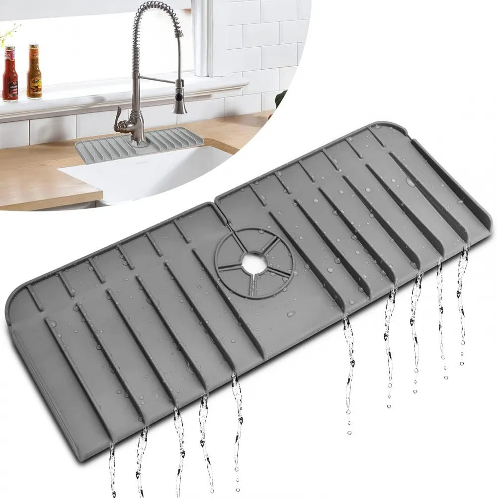 Alfombrilla Antigoteo de Silicona para Grifo – Mantén tu fregadero seco y limpio