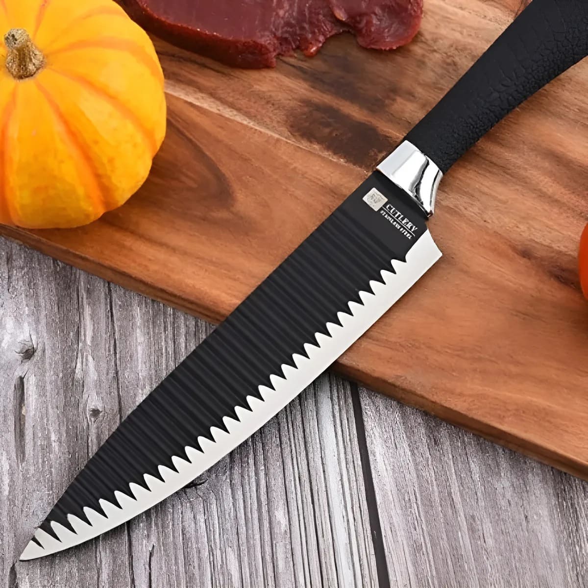 Set de Cuchillos de Chef Profesionales (6 Pzs) • Acero de Alto Carbono Reforzado Ultra-Resistente