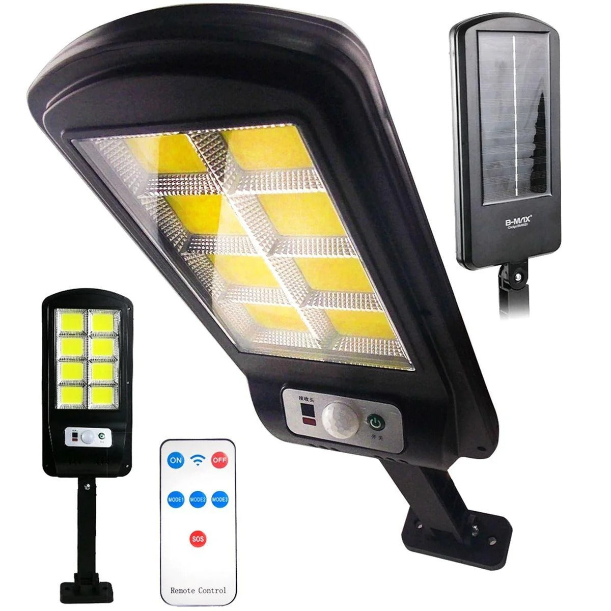 Lámpara Solar con Sensor™, Control Remoto y Resistencia al Agua – IP67