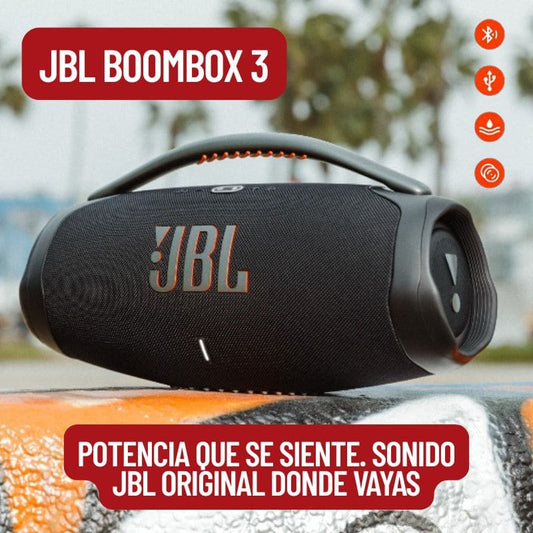 JBL Boombox 3 Grande – Con Bass Profundo y Batería de Larga Duración 🔊